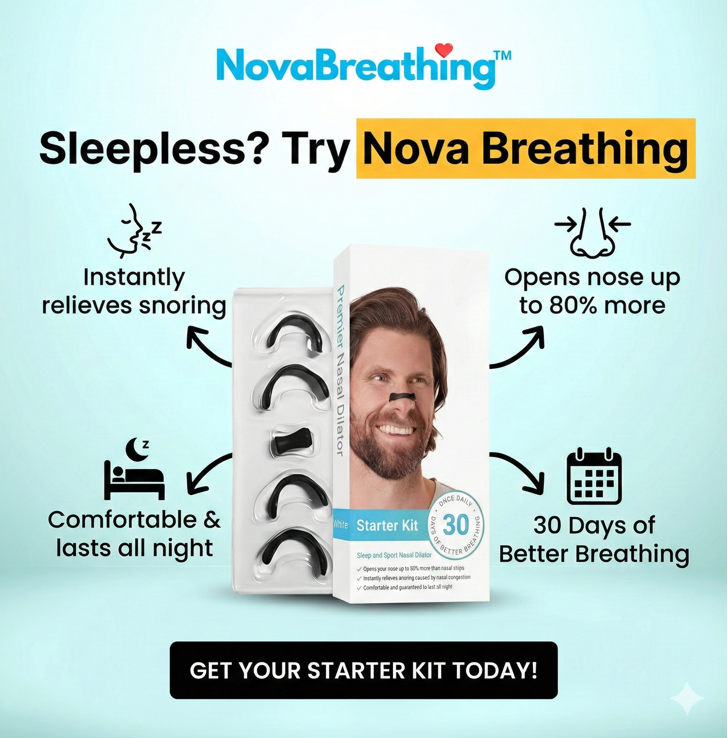 NovaBreathing™ Dilators & Sleep Bands